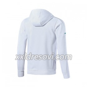 Real Madrid Trening Jakna Kapuljačom 2017-18 Bijela